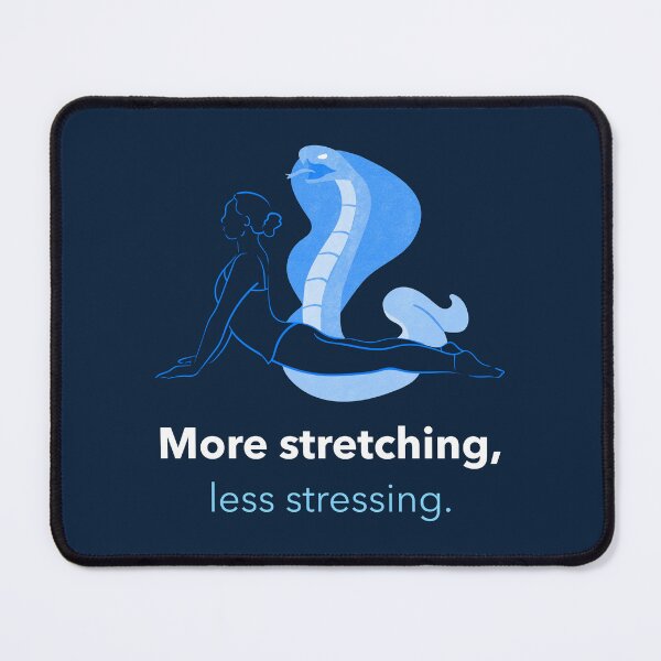 Item preview, More Stretching Less Stressing Cobra Pose Yoga T-Shirt designed and sold by WellspringXflow.