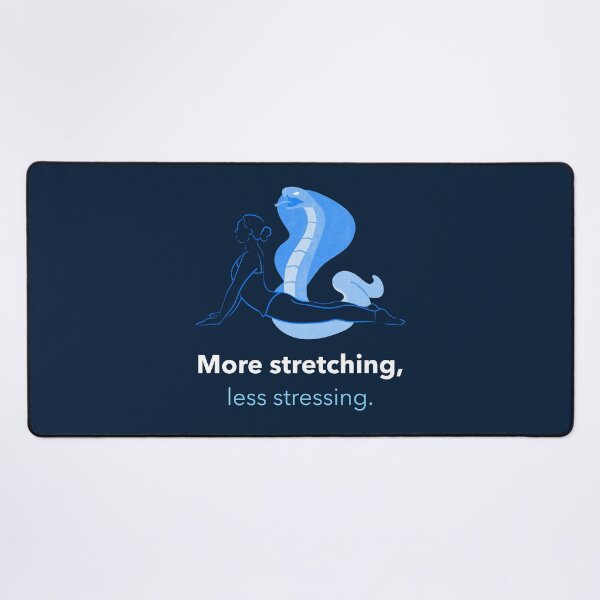 Item preview, More Stretching Less Stressing Cobra Pose Yoga T-Shirt designed and sold by WellspringXflow.