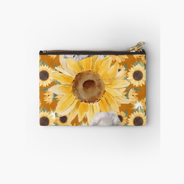 Aperçu de l'œuvre Chaton douillet à motif de tournesols, rêve de chaton créée et vendue par Extremeallie.