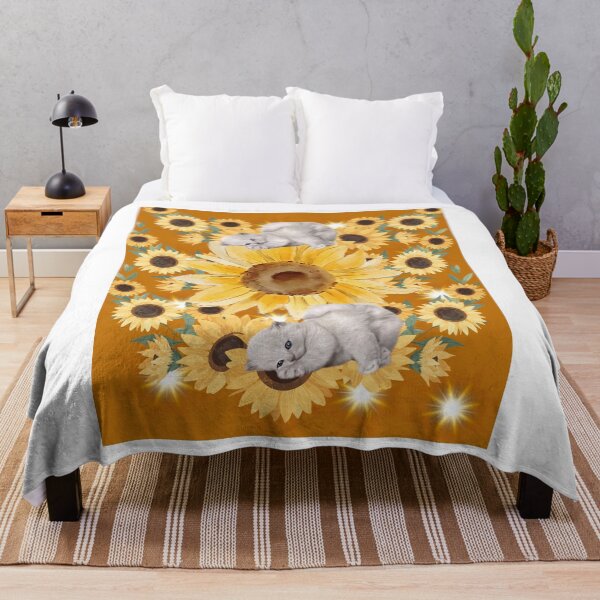 Item preview, Cozy Kitten Sunflower Dream Pattern designed and sold by Extremeallie.