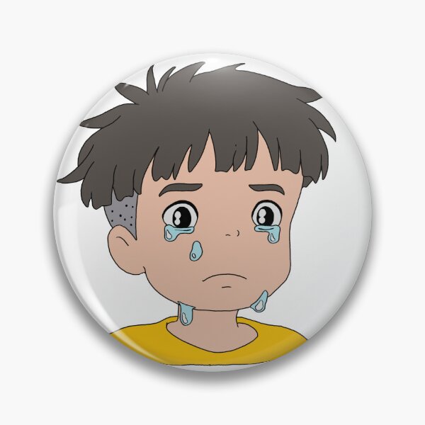 Item preview, Ponyo Sosuke Cute Crying Illustration designed and sold by Iska-Designs.