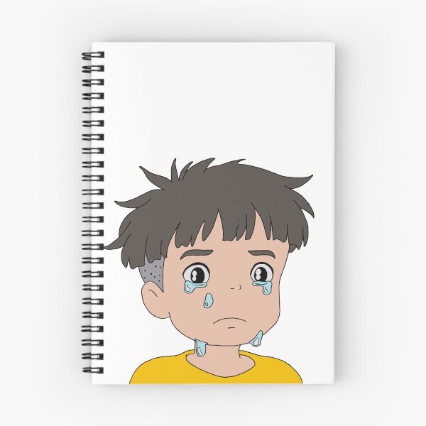 Item preview, Ponyo Sosuke Cute Crying Illustration designed and sold by Iska-Designs.