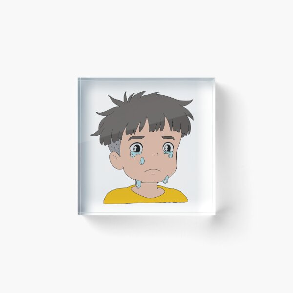 Item preview, Ponyo Sosuke Cute Crying Illustration designed and sold by Iska-Designs.