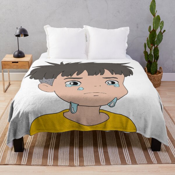 Item preview, Ponyo Sosuke Cute Crying Illustration designed and sold by Iska-Designs.