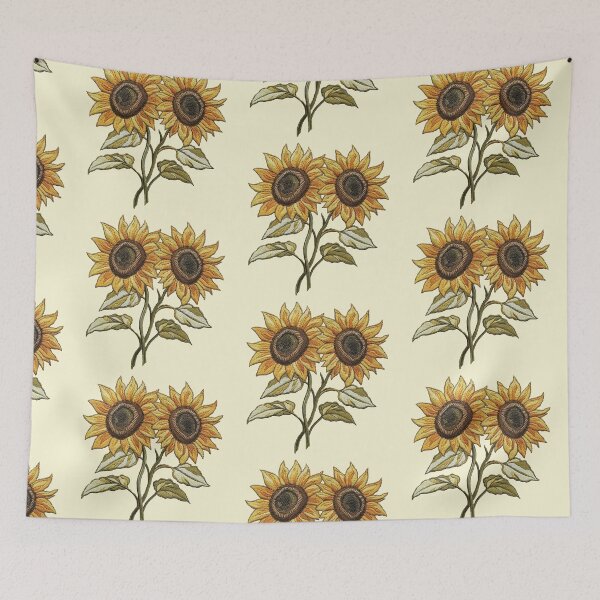 Item preview, Embroidered Sunflower Duo designed and sold by MegaNovaArt.