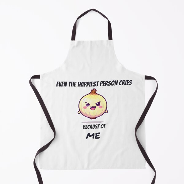 Item preview, Even the Happiest Person Cries Because of Me | Funny Onion Meme designed and sold by QuotesFashion.