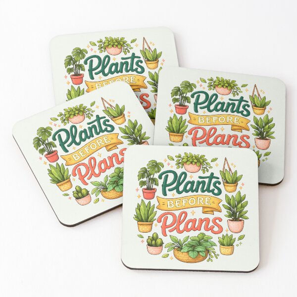 Item preview, Plants Before Plans – Cute Houseplant Lover Design designed and sold by blankTeeShirt.