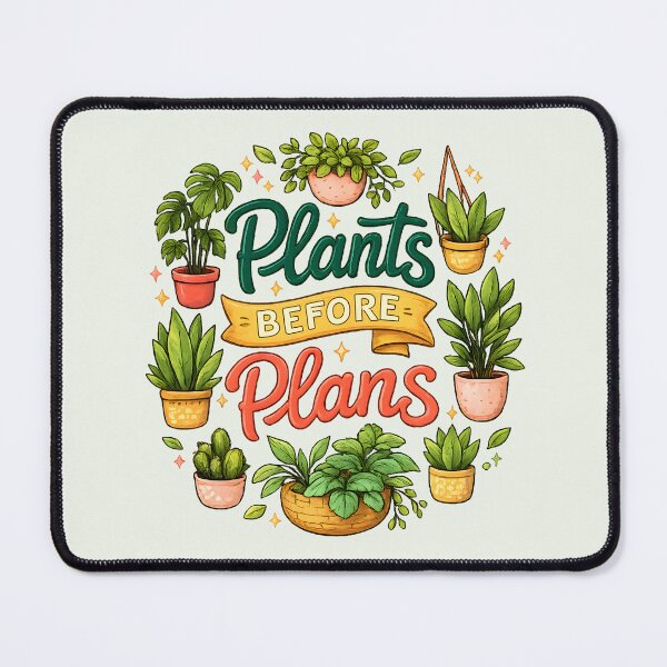 Item preview, Plants Before Plans – Cute Houseplant Lover Design designed and sold by blankTeeShirt.