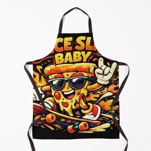 Item preview, Slice Slice Baby Funny Pizza Skating Retro Pop Culture Art designed and sold by brkydesign.