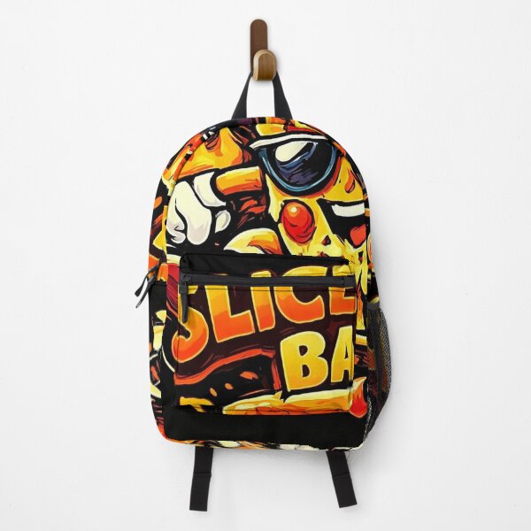 Item preview, Slice Slice Baby Funny Pizza Skating Retro Pop Culture Art designed and sold by brkydesign.