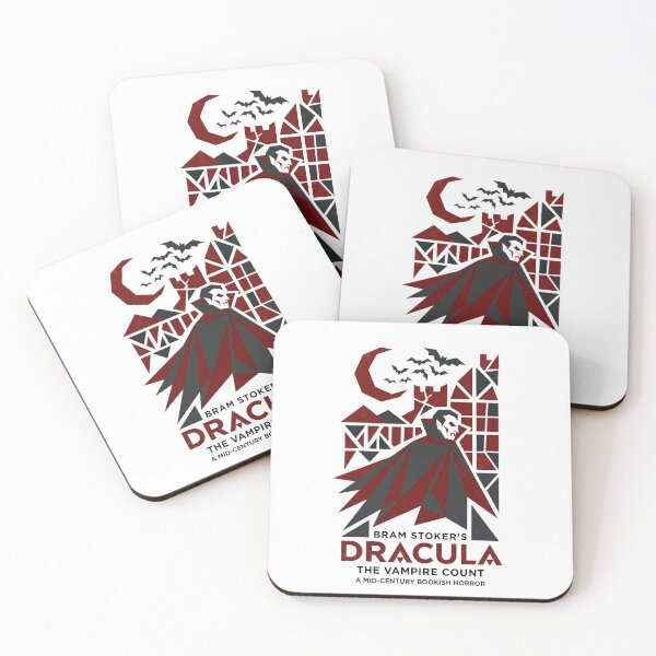 Item preview, Bram Stokers Dracula The Vampire Count Mid-Century Modern Art designed and sold by Fenay Designs.