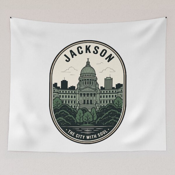 Item preview, Jackson Mississippi City With Soul Vintage Badge designed and sold by k3rstman1.