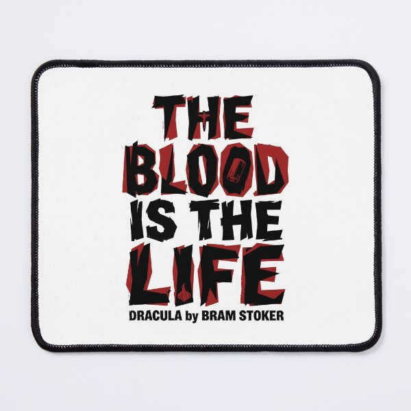 Item preview, The Blood Is The Life Dracula by Bram Stoker Ransom Typography designed and sold by Fenay Designs.