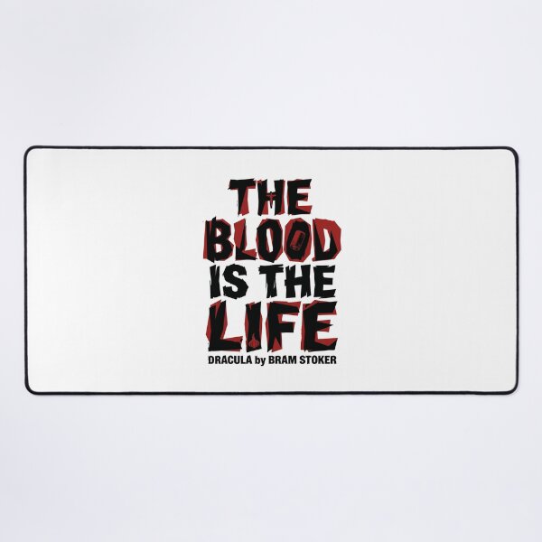 Item preview, The Blood Is The Life Dracula by Bram Stoker Ransom Typography designed and sold by Fenay Designs.