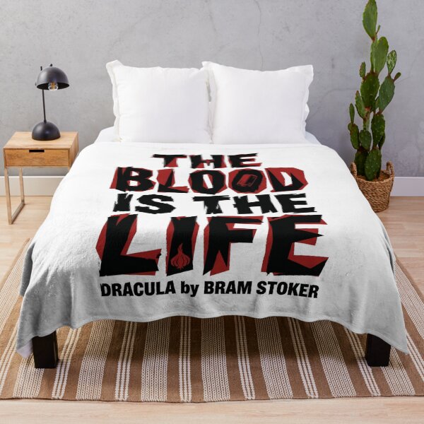 Item preview, The Blood Is The Life Dracula by Bram Stoker Ransom Typography designed and sold by Fenay Designs.