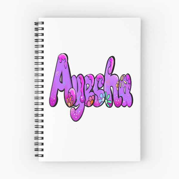 Item preview, Ayesha Name Sticker - Purple Bubble Drip Floral Art designed and sold by Artonmytee.