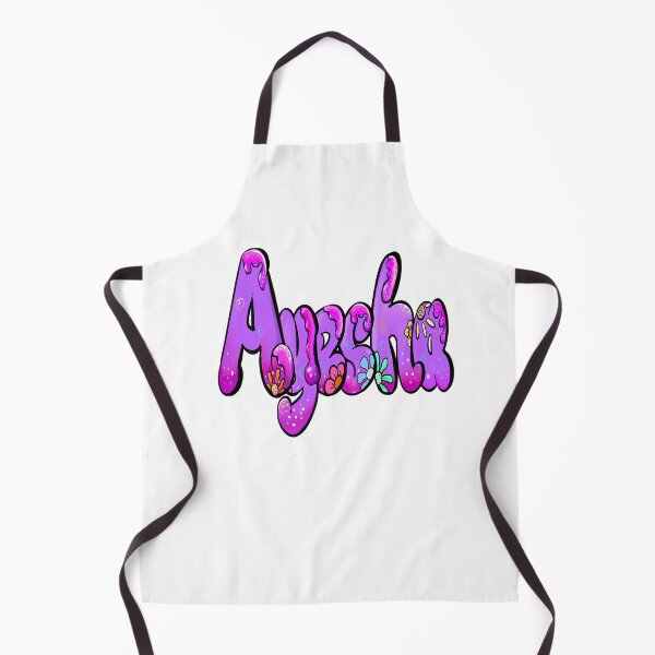 Item preview, Ayesha Name Sticker - Purple Bubble Drip Floral Art designed and sold by Artonmytee.