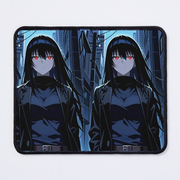 Item preview, Anime - Woman Long Coat Red Eyes Night designed and sold by AnimeShin.