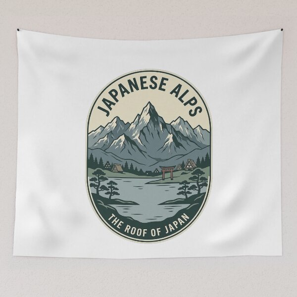 Item preview, Vintage Japanese Alps Mount Fuji Torii Gate designed and sold by k3rstman1.