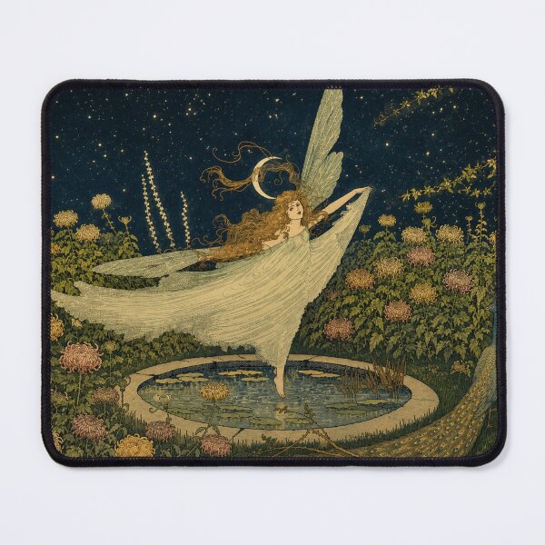 Item preview, The Peacock by Ida Rentoul Outhwaite - Art Nouveau Fairy Garden Illustration for Fantasy Art Lovers SEO Tags: designed and sold by RickE.