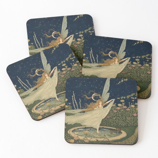 Item preview, The Peacock by Ida Rentoul Outhwaite - Art Nouveau Fairy Garden Illustration for Fantasy Art Lovers  SEO Tags: designed and sold by RickE.