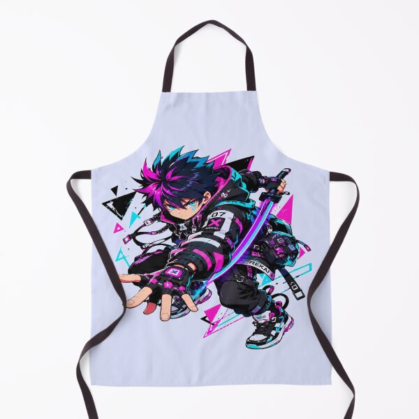 Item preview, Neon Street Warrior Cartoon Art designed and sold by StickersHul.