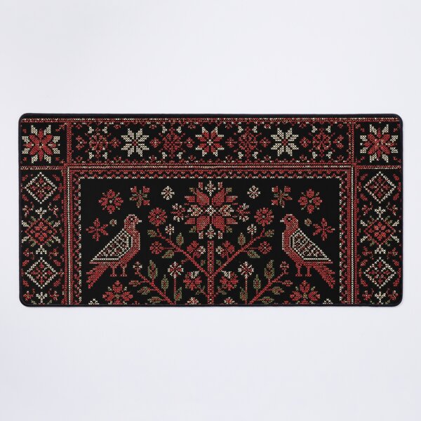 Item preview, Palestinian Folk Birds & Heritage City | Tatreez Inspired Design designed and sold by BrainCurves.