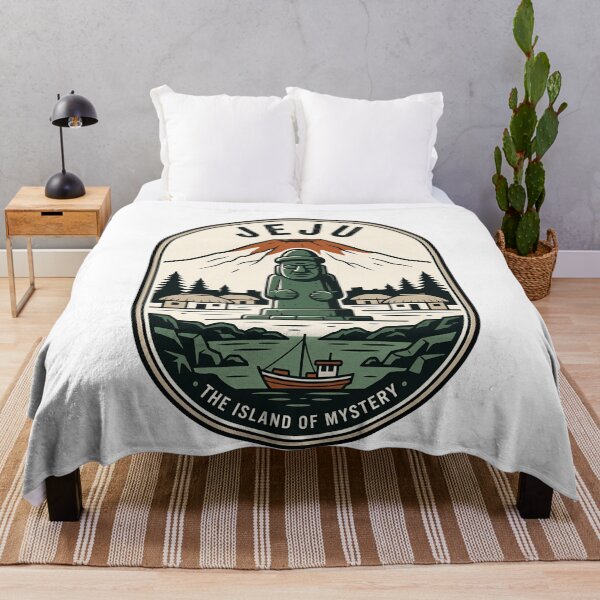 Item preview, Jeju Island Dol Hareubang Vintage Travel Badge designed and sold by k3rstman1.