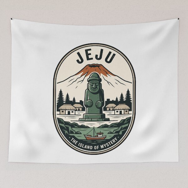 Item preview, Jeju Island Dol Hareubang Vintage Travel Badge designed and sold by k3rstman1.