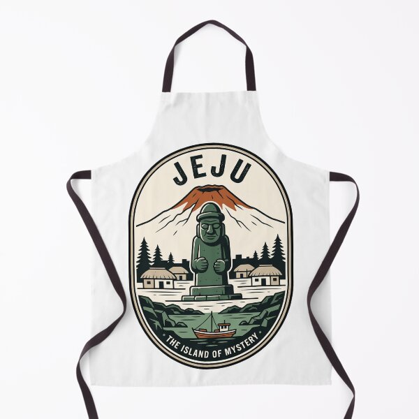 Aperçu de l'œuvre Badge de voyage vintage Dol Hareubang de l'île de Jeju créée et vendue par k3rstman1.