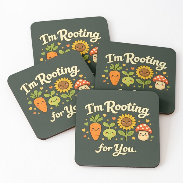 Item preview, ? I’m Rooting for You – Cute Garden Friends Inspirational Design designed and sold by blankTeeShirt.