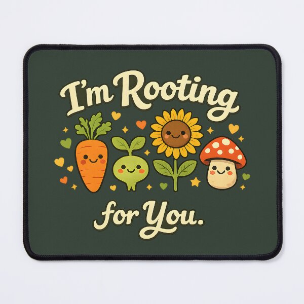 Item preview, ? I’m Rooting for You – Cute Garden Friends Inspirational Design designed and sold by blankTeeShirt.