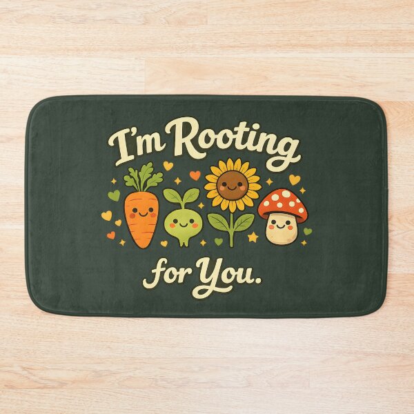 Item preview, ? I’m Rooting for You – Cute Garden Friends Inspirational Design designed and sold by blankTeeShirt.