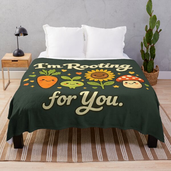 Item preview, ? I’m Rooting for You – Cute Garden Friends Inspirational Design designed and sold by blankTeeShirt.