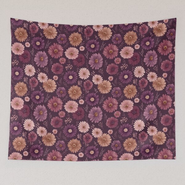 Item preview, Artistic Daisy Print  - Birthday Flower Pattern   - Gifts For Couples designed and sold by RoyalStarsPatts.