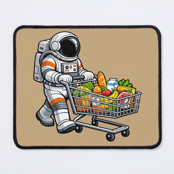 Item preview, Astronaut Grocery Shopping designed and sold by BROHLine Studio.