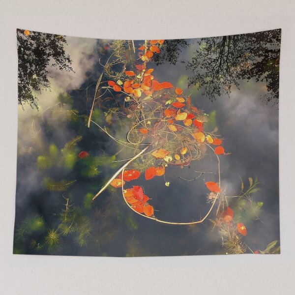 Item preview, Autumn Leaves on the Water's Surface  designed and sold by Jonnekesart.