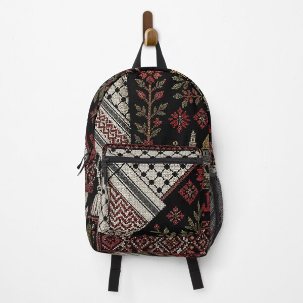 Item preview, Palestinian Keffiyeh & Jerusalem Tatreez | Cultural Embroidery Artwork designed and sold by BrainCurves.