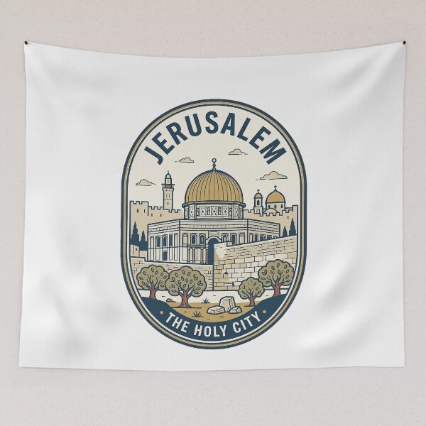 Item preview, Vintage Jerusalem The Holy City Badge Emblem designed and sold by k3rstman1.