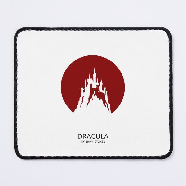 Item preview, Dracula by Bram Stoker Ultra Minimalist Red Moon Castle Silhouette designed and sold by Fenay Designs.