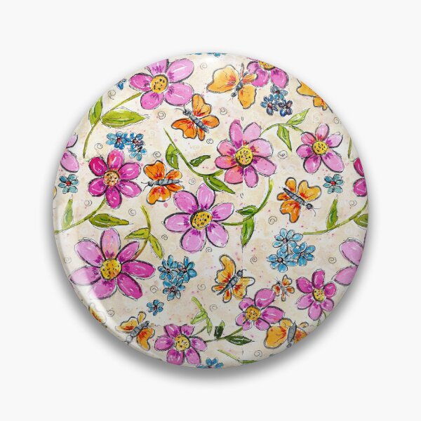 Item preview, Watercolor Flowers and Butterflies designed and sold by janinebroscious.