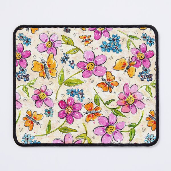Item preview, Watercolor Flowers and Butterflies designed and sold by janinebroscious.