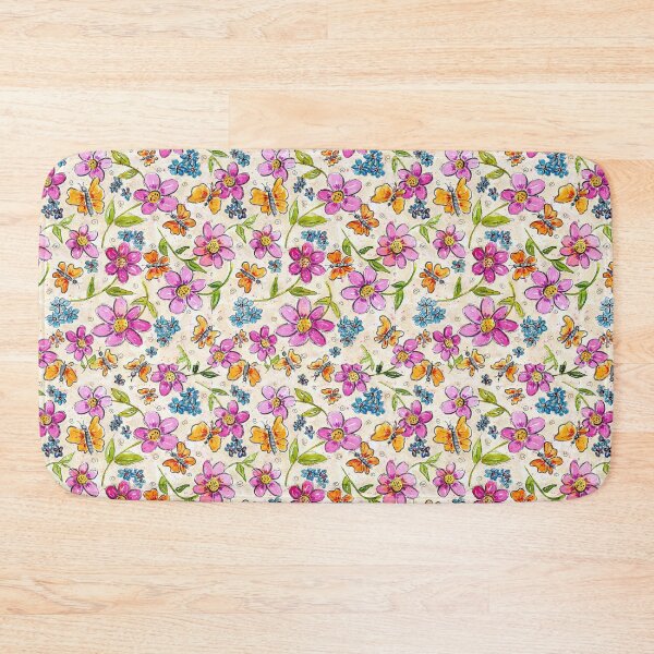 Item preview, Watercolor Flowers and Butterflies designed and sold by janinebroscious.
