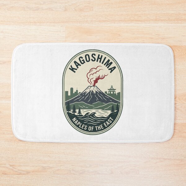 Item preview, Kagoshima Sakurajima Volcano Vintage Travel Badge designed and sold by k3rstman1.