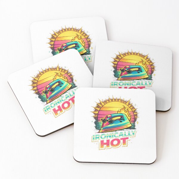 Item preview, Ironically Hot Retro Iron Funny Graphic T-Shirt designed and sold by kimo55.