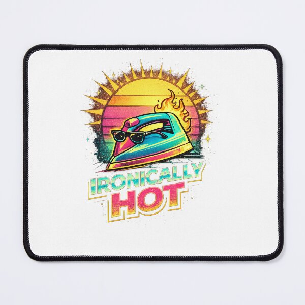 Item preview, Ironically Hot Retro Iron Funny Graphic T-Shirt designed and sold by kimo55.