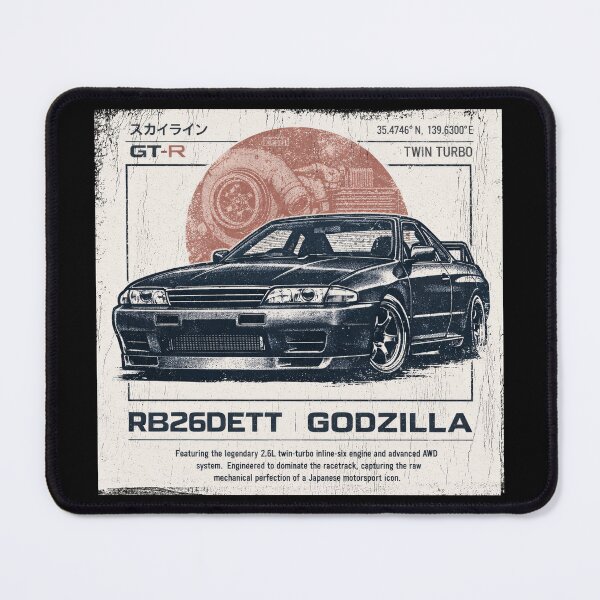 Item preview, Skyline R32 GT-R RB26DETT Japanese Vintage Style Classic Car designed and sold by EdGraphy.