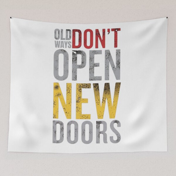 Item preview, Old Ways Dont Open New Doors Vintage Distressed Quote designed and sold by Future Fashion 07.