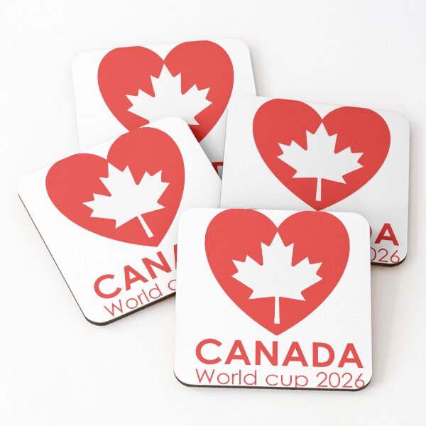 Item preview, Canada World Cup 2026 Maple Leaf Heart Sticker designed and sold by topprinting.