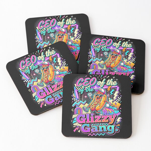Item preview, CEO of the Glizzy Gang Funny Hot Dog Retro 80s Neon Street  designed and sold by graphixpolash.